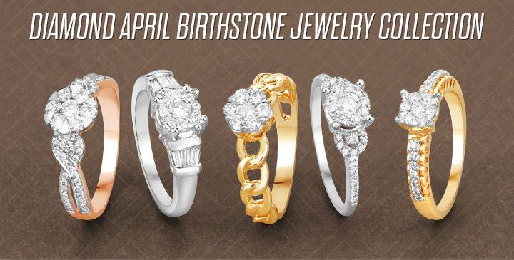 Diamond April Birthstone Jewelry Collection