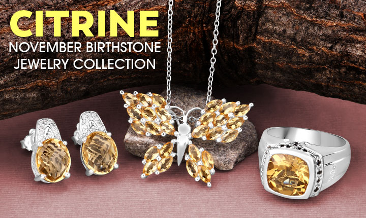 Citrine November Birthstone Jewelry Collection