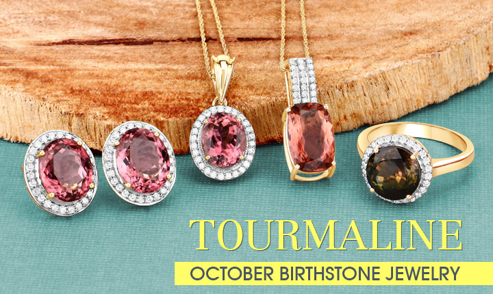 Tourmaline October Birthstone Jewelry