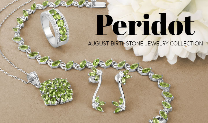 Peridot August Birthstone Jewelry Collection!