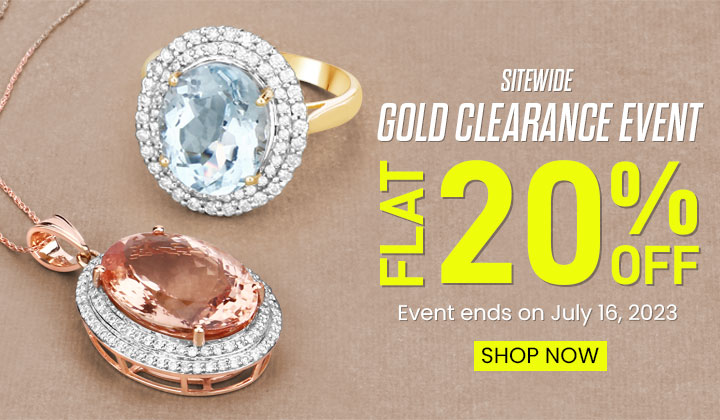 Time is Running Out! - 20% Off Sitewide Gold Clearance Sales Event!
