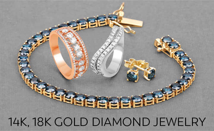 14K, 18K Gold Diamond Jewelry