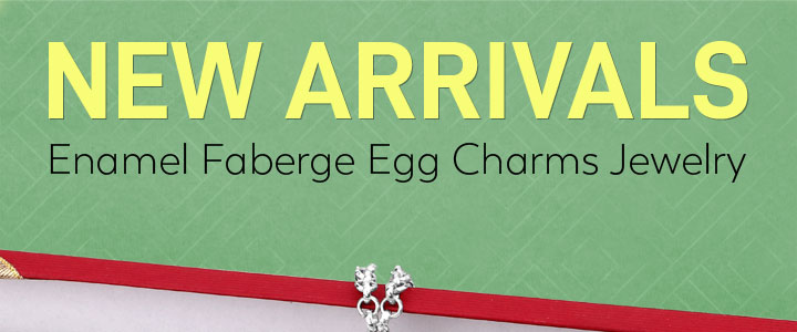 New Arrivals :: Enamel Faberge Egg Charms Jewelry