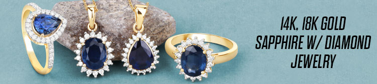 14K, 18K Gold Sapphire w/ Diamond Jewelry. Shop Now!