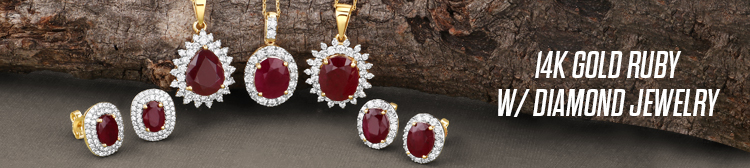 14K Gold Ruby w/ Diamond Jewelry. Shop Now!