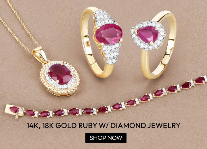14K, 18K Gold Ruby W/ Diamond Jewelry. Shop Now.