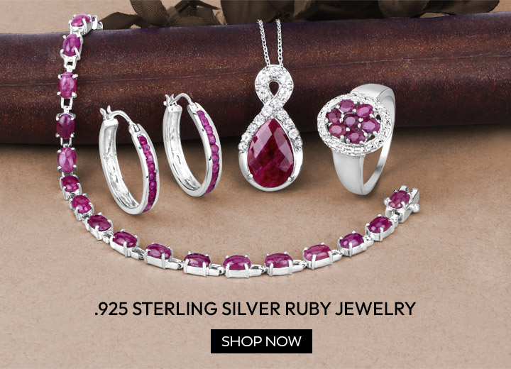 .925 Sterling Silver Ruby Jewelry. Shop Now.