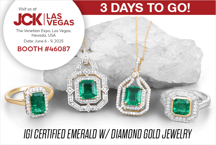 Exclusive Show Only Booth-Wide Sale 20% Off! Visit us at the JCK Las Vegas Show, June 6 - 9, 2025 | Booth# 46087