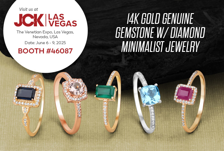 We are @ JCK Las Vegas - Don't miss out our Minimalist Jewelry Exclusive Show Only Booth-Wide Sale 20% Off! Visit us at the JCK Las Vegas Show, June 6 - 9, 2025 | Booth# 46087