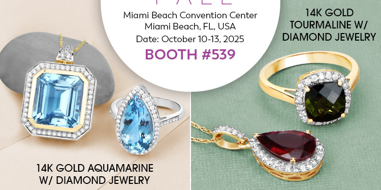 Visit us at the JIS Miami Show, October 10-13, 2025 @ Miami Beach Convention Center, Miami Beach, FL | Booth# 539 (for exclusive show only closeouts)