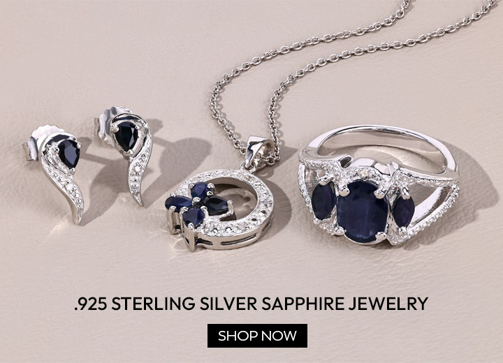 .925 Sterling Silver Sapphire Jewelry. Shop Now.