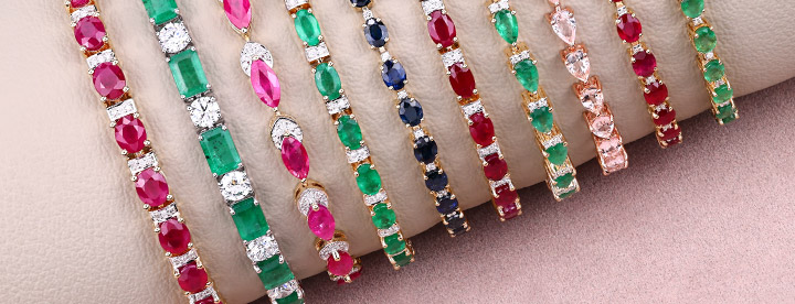 Bracelets: 14K Gold. True Gemstone Brilliance. Shop Now.