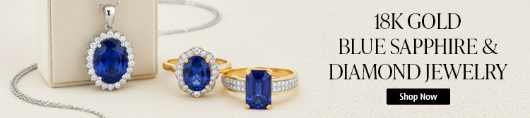 18K Gold Blue Sapphire & Diamond Jewelry. Shop Now