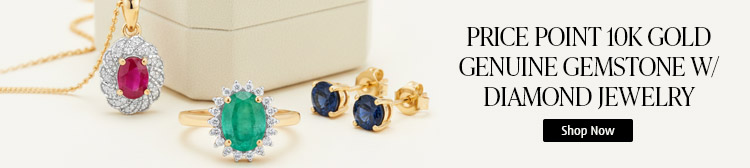 Price Point 10K Gold Genuine Gemstone W/ Diamond Jewelry Collection. Shop Now