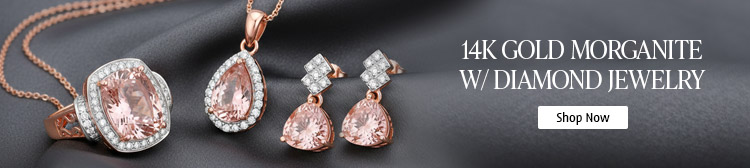 14K Gold Morganite & Diamond Jewelry. Shop Now